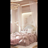 Trueliving  suite Dark bed Laminated Finish & PU Finish 6Ft *6Ft *1Ft